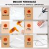 VEVOR 72 x 46 Inch Clear Table Cover Protector, 1.5mm Thick Clear Desk Protector Table Pads, Plastic Tablecloth Table Protector for Dining Room Table