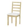 TOPMAX Farmhouse 6-Piece 60inch Extendable Pedestal Dining Table Set with 18inch Removable Leaf, 44inch Bench and 4 Ladder Back Dining Chairs, Natural