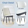 Table and chair set.63"W x 37"D x 30"H Black Marble MDF DiningTable Set with 6 White and Dark Gray spliced PU Chairs with black metal legs.Bring a com