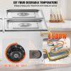 VEVOR 4-Pan Commercial Food Warmer, 4 x 12QT Electric Steam Table