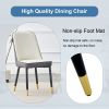 Table and chair set.63"W x 37"D x 30"H Black Marble MDF DiningTable Set with 4 White and Dark Gray spliced PU Chairs with black metal legs.Bring a com