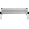 VEVOR Aluminum Dunnage Rack, 48'' x 20'' Commercial Floor Food Shelf, 8'' Off The Floor, 1500lbs Capacity Aluminum Storage Rack