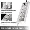 VEVOR Mist Maker Fogger 10 Head Ultrasonic Mist Fogger with Waterproof Power Supply Ultrasonic Fogger Humidifier Stainless Steel Pond Mister Fogger 5k