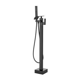 VEVOR Freestanding Bathtub Faucet, Floor Mount, Freestanding Tub Filler, Shower Mixer Taps, Two Water Modes, 360¬∞ Swivel Spout (default: default)